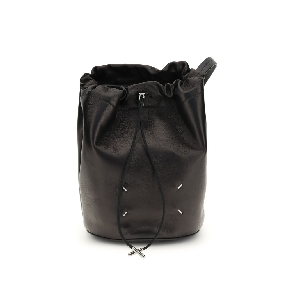 Margiela Black Calf Leather Bos Taurus Shoulder Bag | Regal Royce