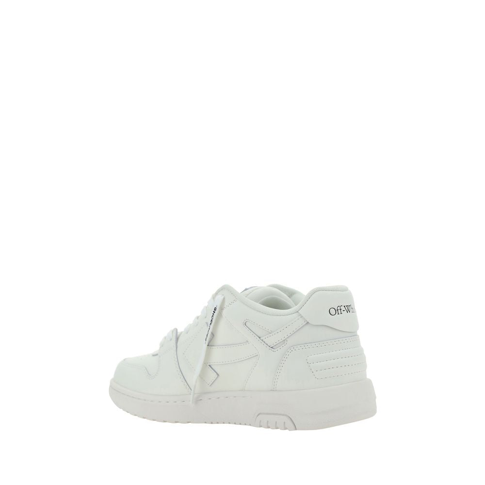Off-White White Calf Leather Bos Taurus Low Top Sneakers | Regal Royce