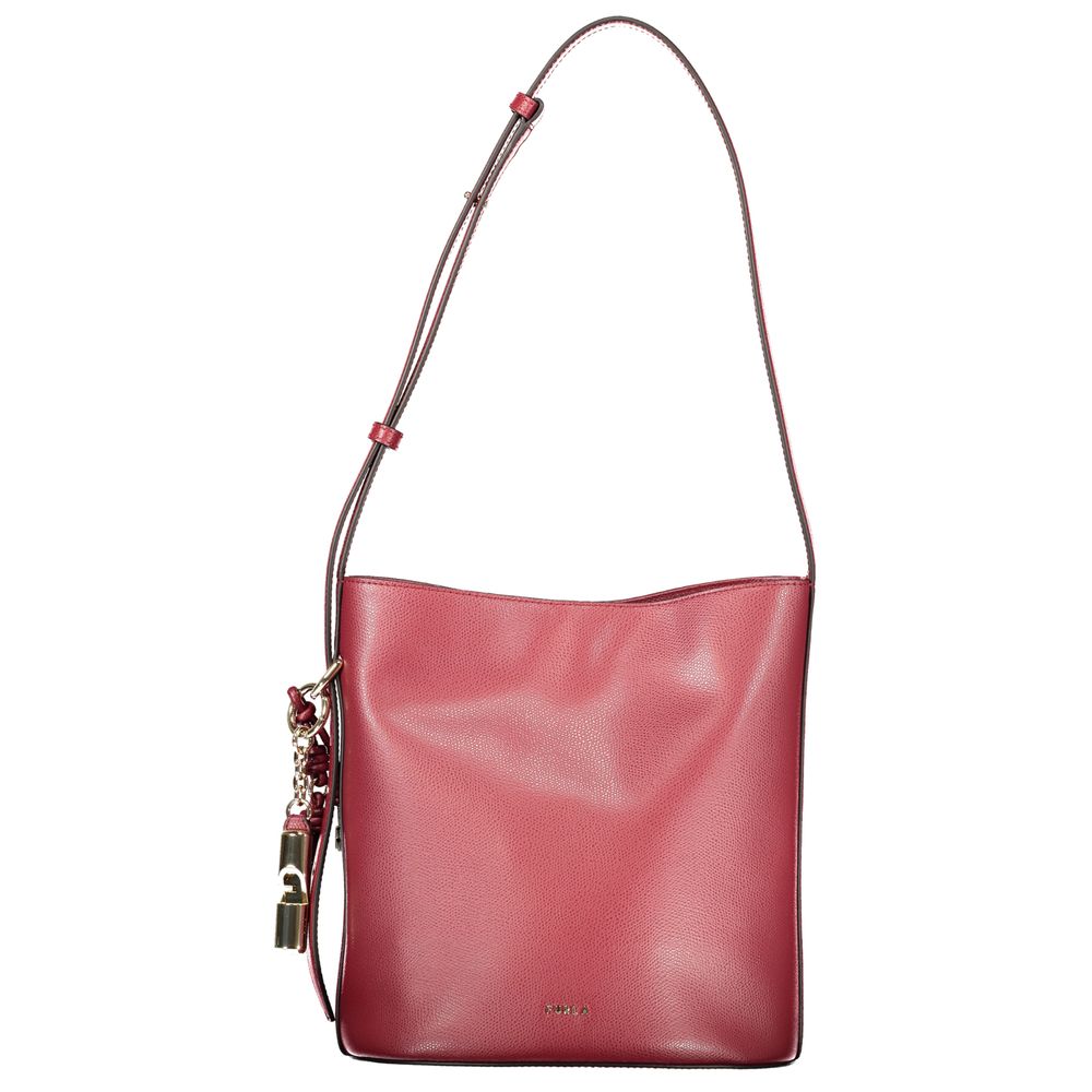 Furla Rosso Leather Woman Bucket Bag | Regal Royce