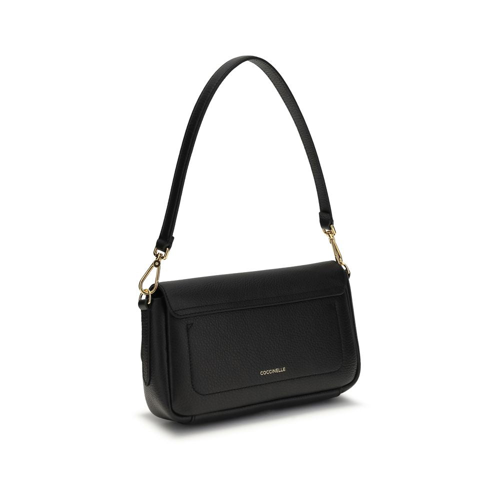 Coccinelle Black Calf Leather Bos Taurus Shoulder Bag | Regal Royce