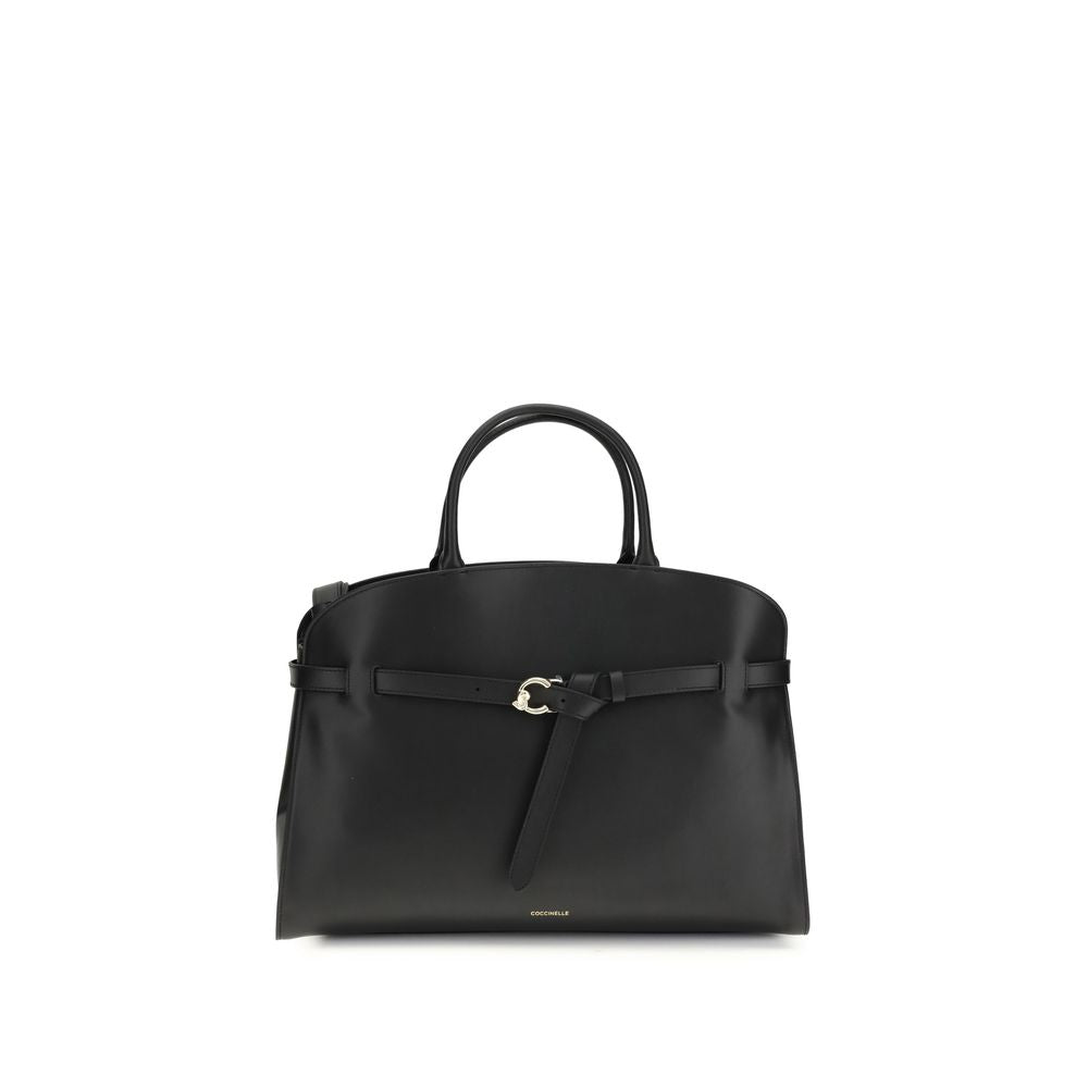 Coccinelle Black Calf Leather Bos Taurus Handbag | Regal Royce