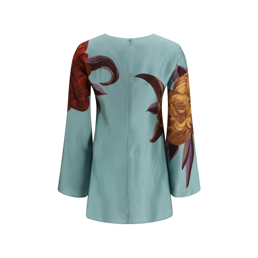 La Double J Multicolor Silk Casual Dress | Regal Royce
