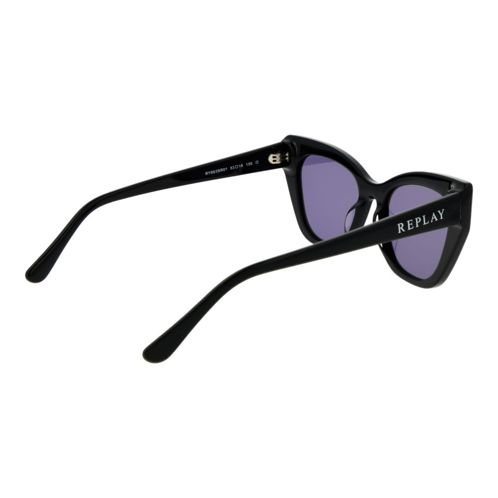 Replay Black Plastic Sunglasses | Regal Royce