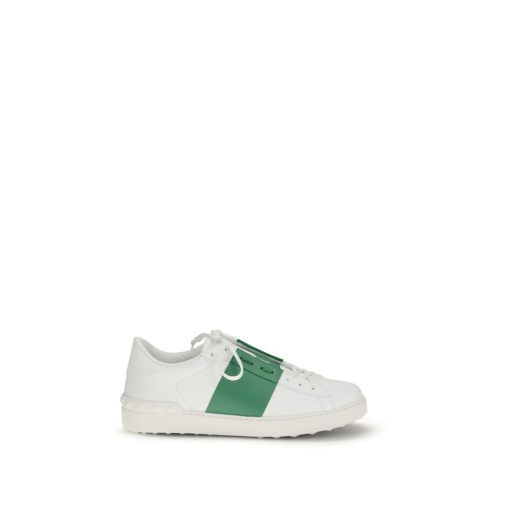 Valentino Garavani White Calf Leather Bos Taurus Low Top Sneakers | Regal Royce