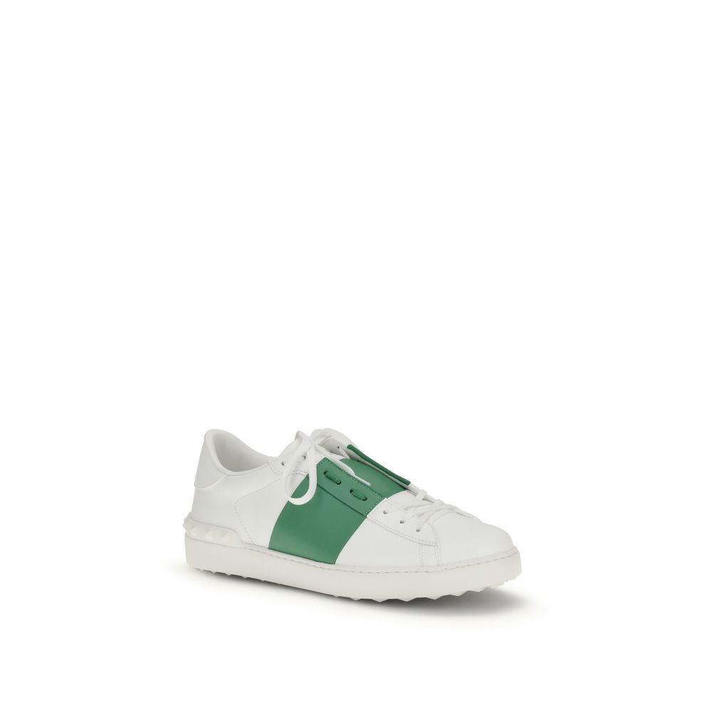 Valentino Garavani White Calf Leather Bos Taurus Low Top Sneakers | Regal Royce