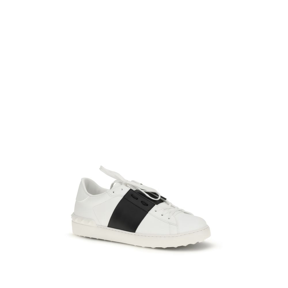 Valentino Garavani White Calf Leather Bos Taurus Low Top Sneakers | Regal Royce