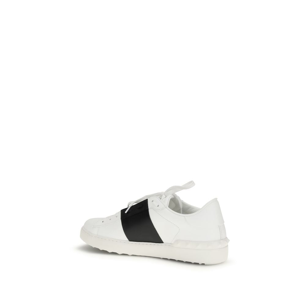 Valentino Garavani White Calf Leather Bos Taurus Low Top Sneakers | Regal Royce