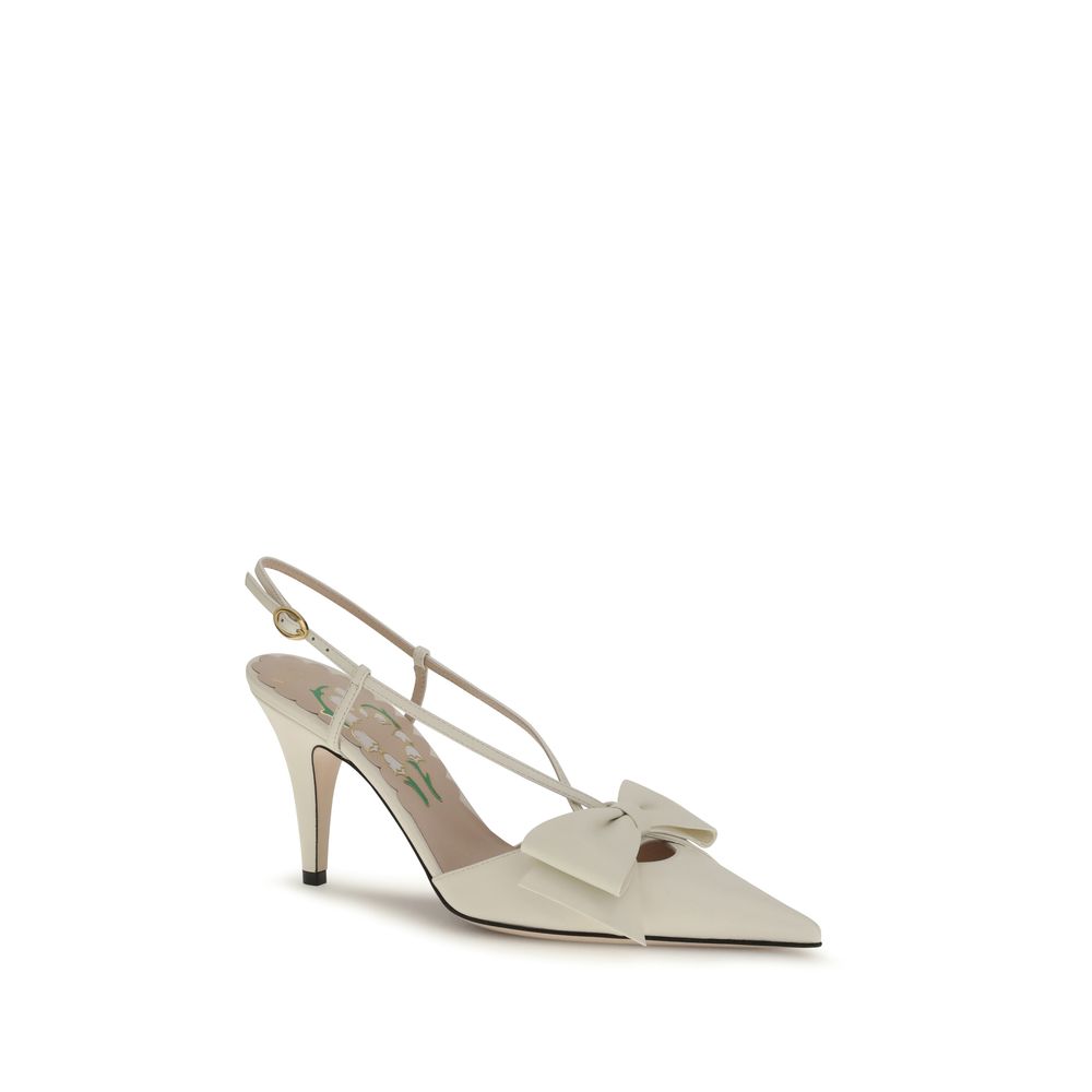Valentino Garavani Cream Lamb Ovis Aries Aries High Heel Pumps | Regal Royce