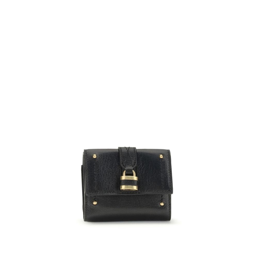 Chloé Black Lamb Ovis Aries Aries Wallet | Regal Royce