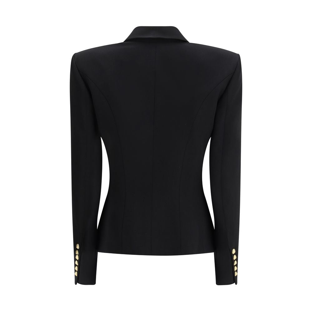 Balmain Black Wool Jackets And Coat | Regal Royce