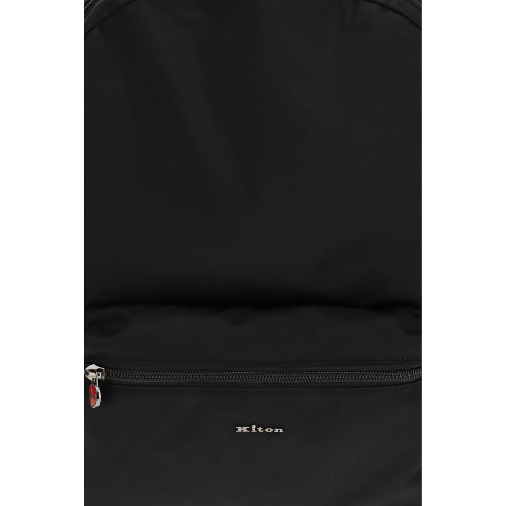 Kiton Black Nylon Backpack | Regal Royce
