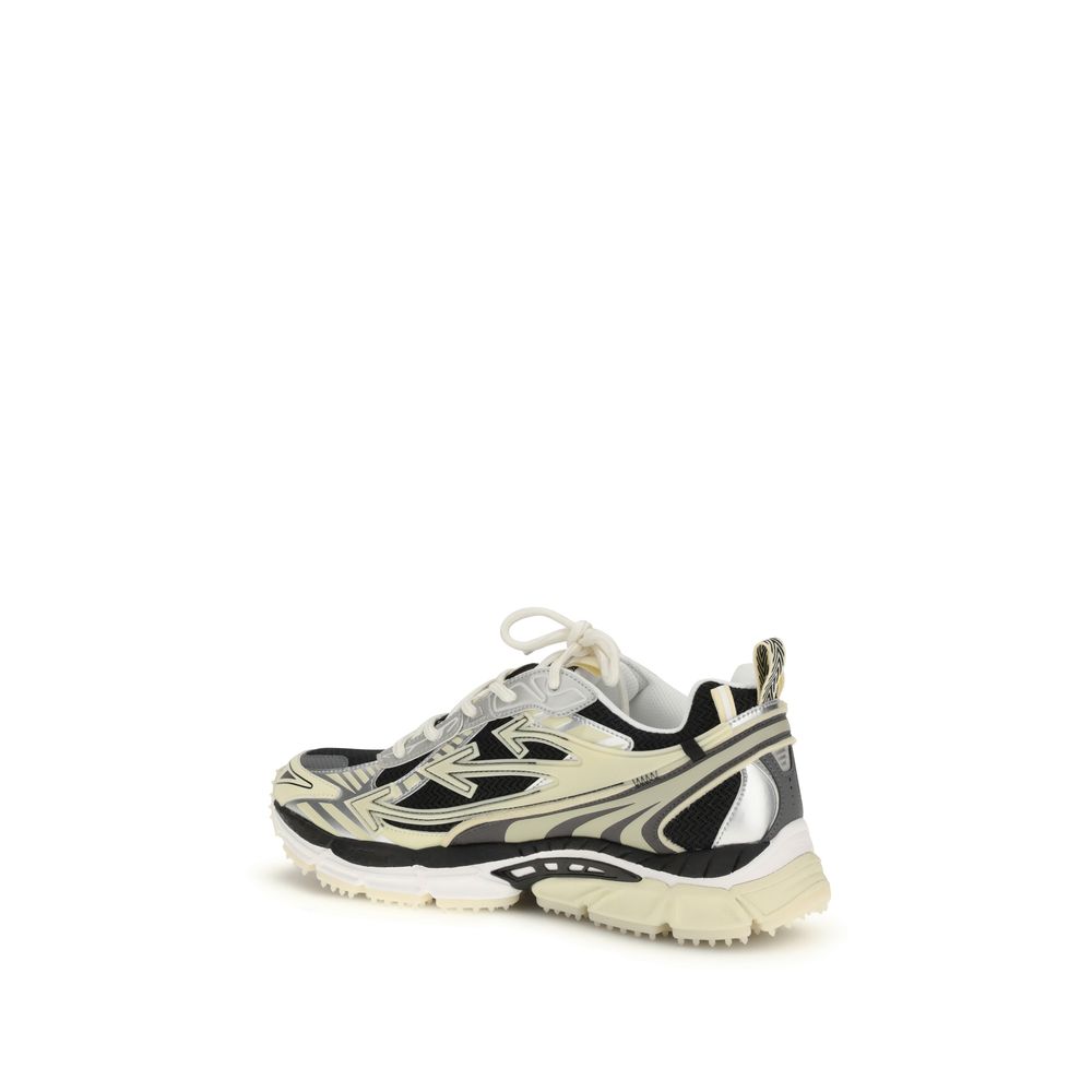 Off-White Multicolor Fabric Athletic Sneakers | Regal Royce