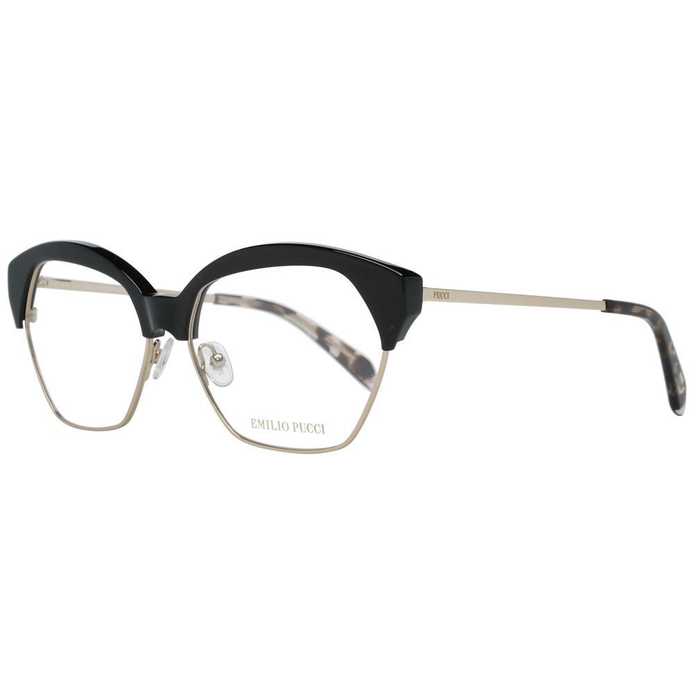 Emilio Pucci Black Metal Glasses (Frames) | Regal Royce