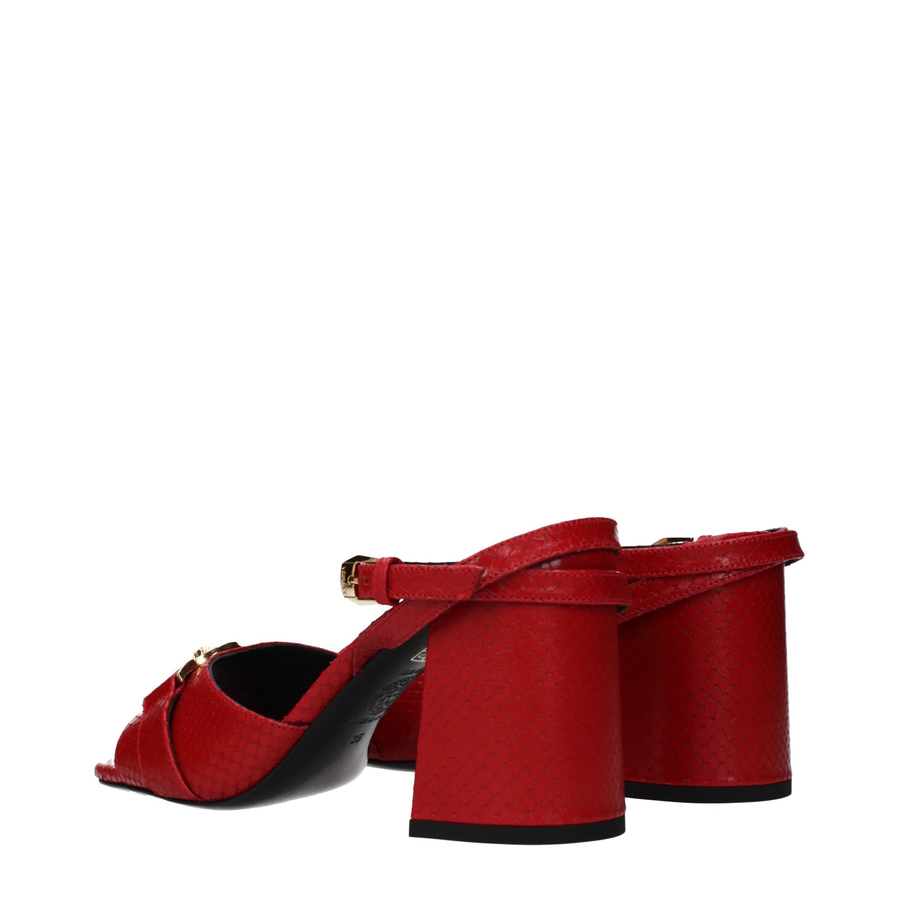 Versace Red Leather Platform Sandals | Regal Royce