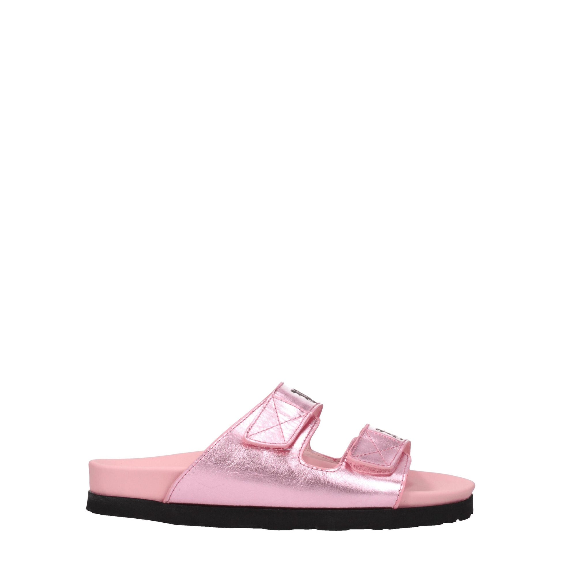 Palm Angels Pink Leather Slippers | Regal Royce