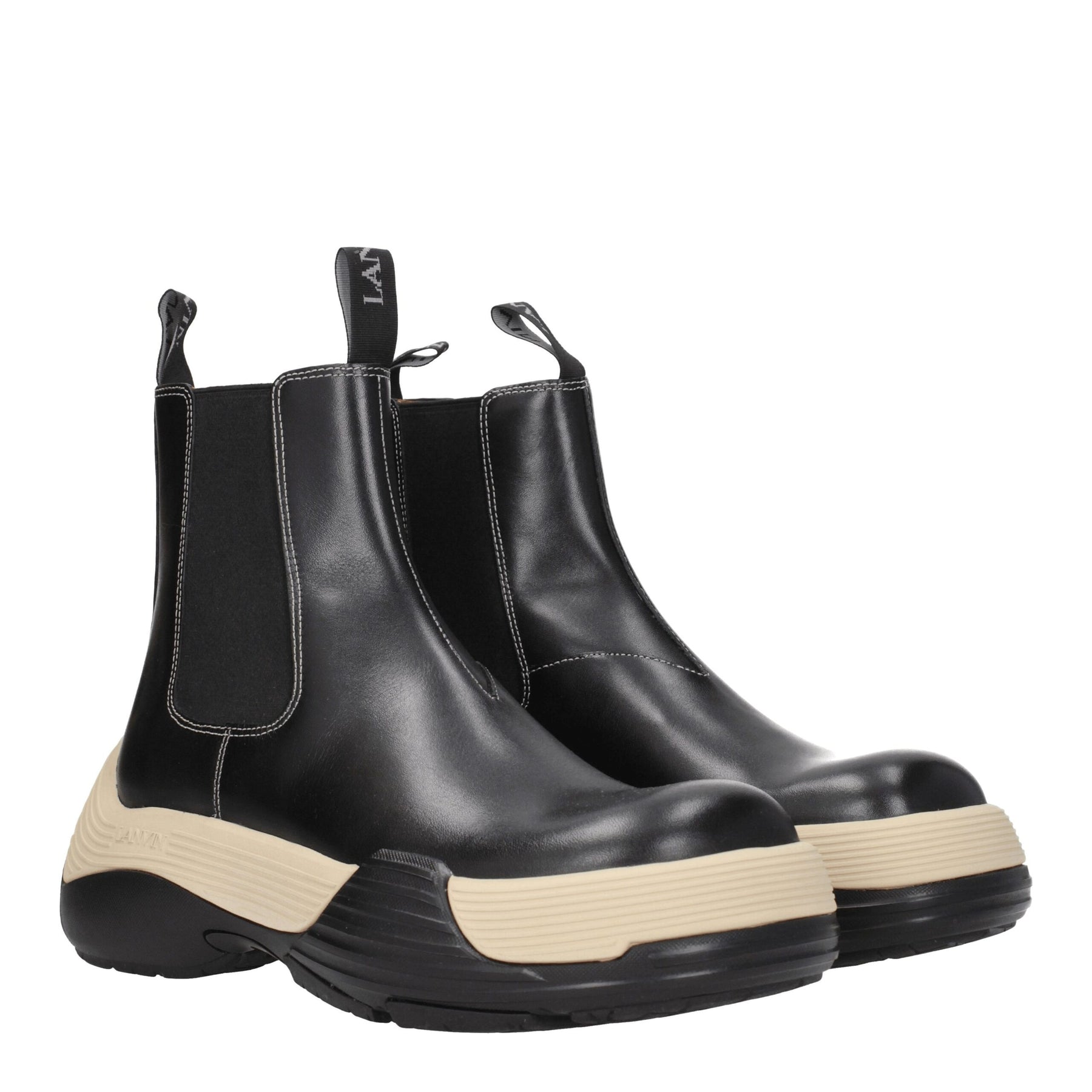Lanvin Black Leather Ankle Boots | Regal Royce
