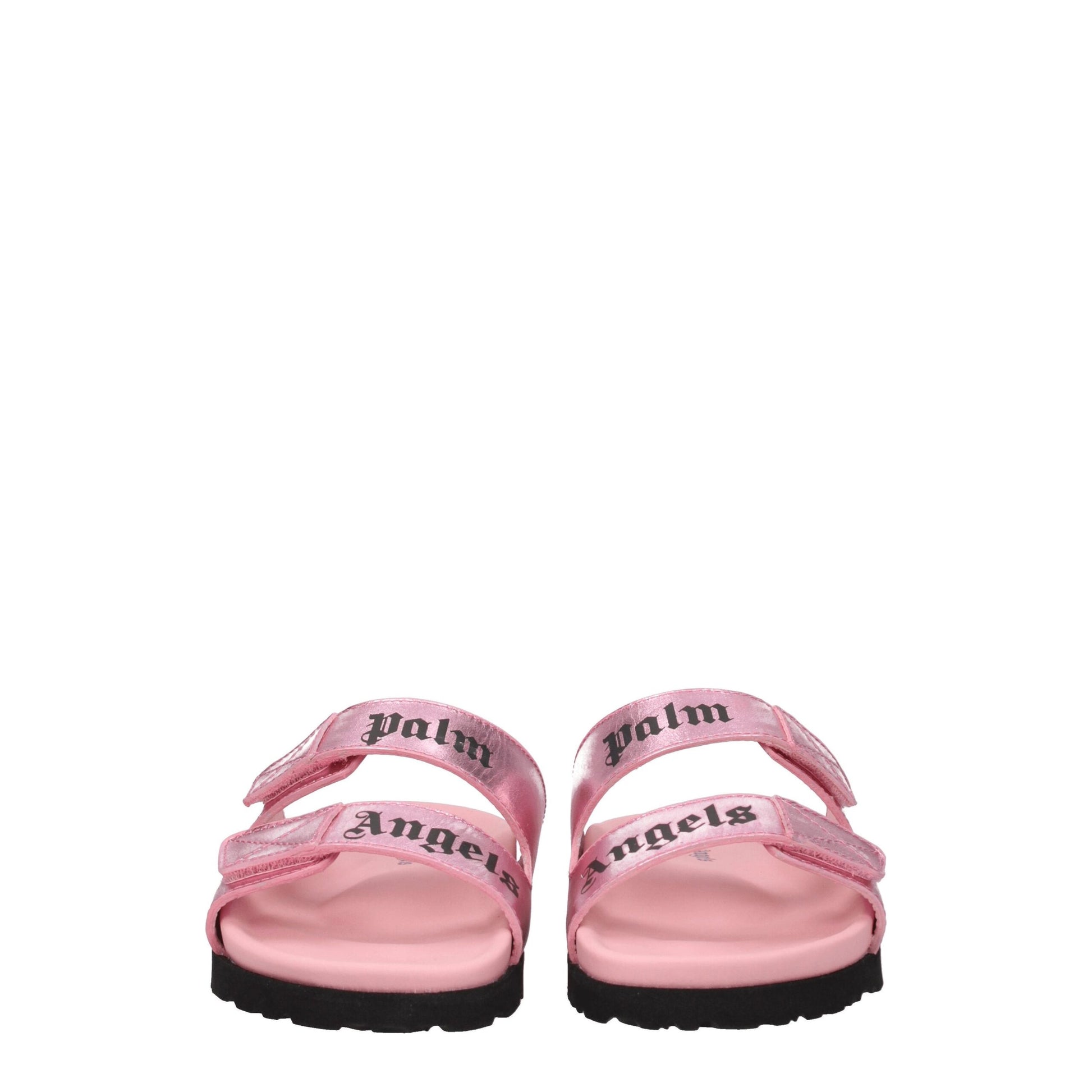 Palm Angels Pink Leather Slippers | Regal Royce