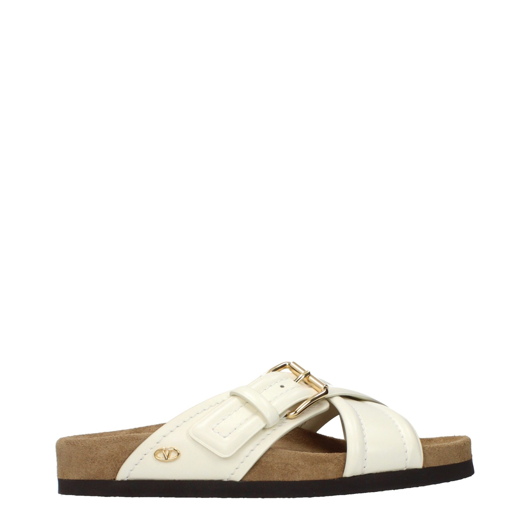 Valentino Garavani Beige Leather Slippers | Regal Royce