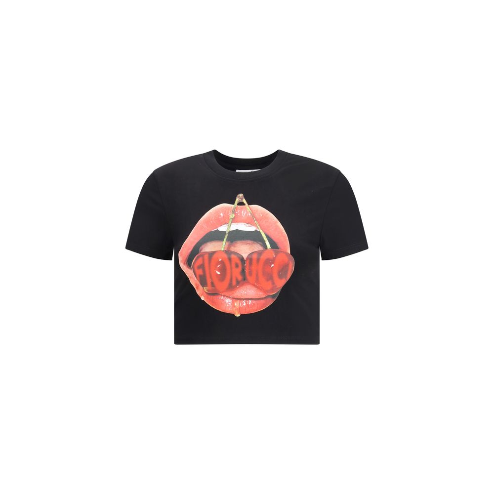 Fiorucci Black Cotton T-Shirt | Regal Royce