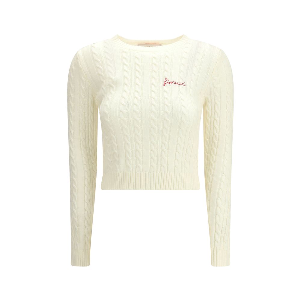 Fiorucci Cream Merino Wool Sweatshirt | Regal Royce