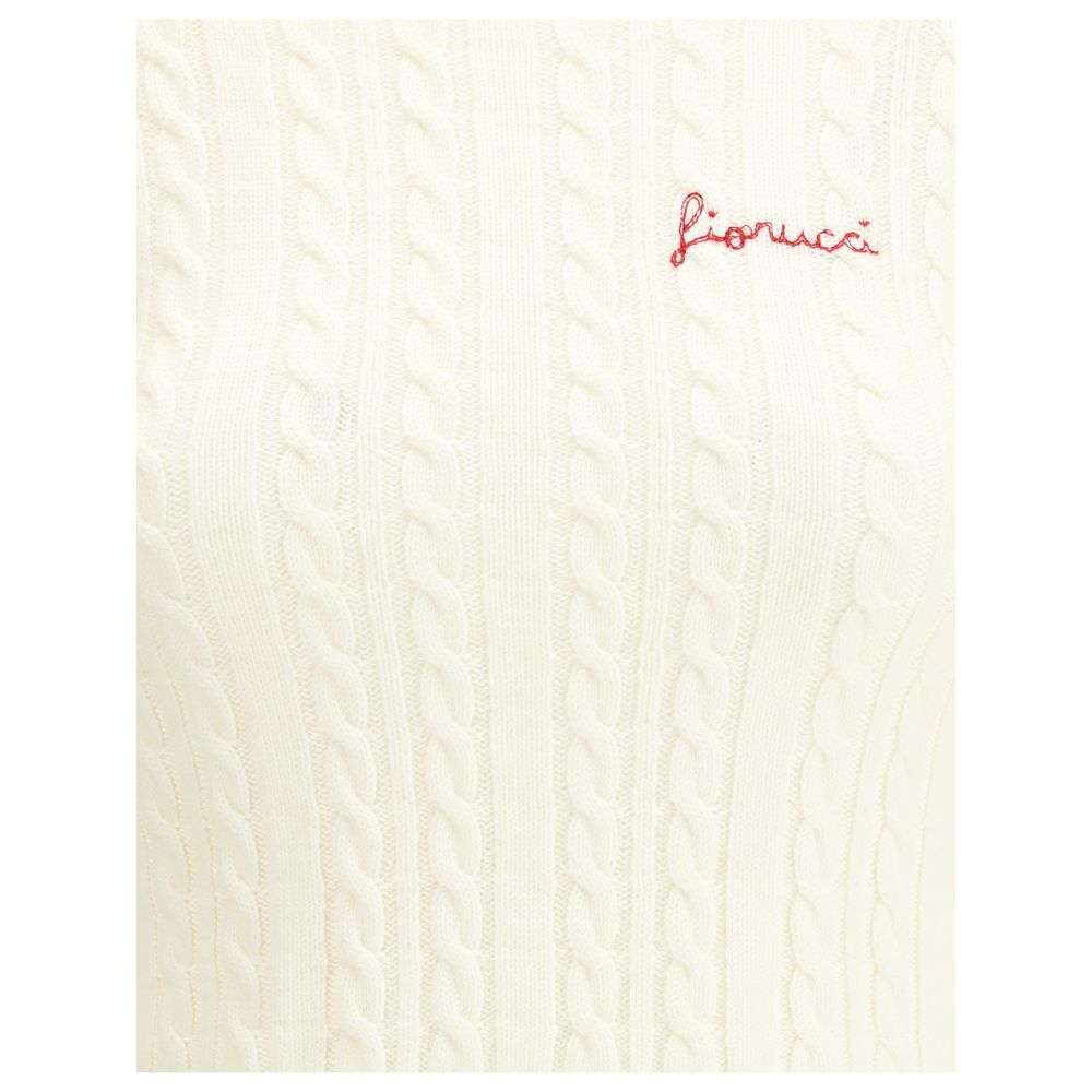 Fiorucci Cream Merino Wool Sweatshirt | Regal Royce
