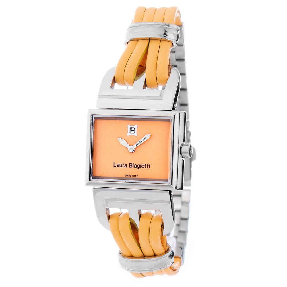Laura Biagiotti Orange Leather Lining Dress Watch | Regal Royce