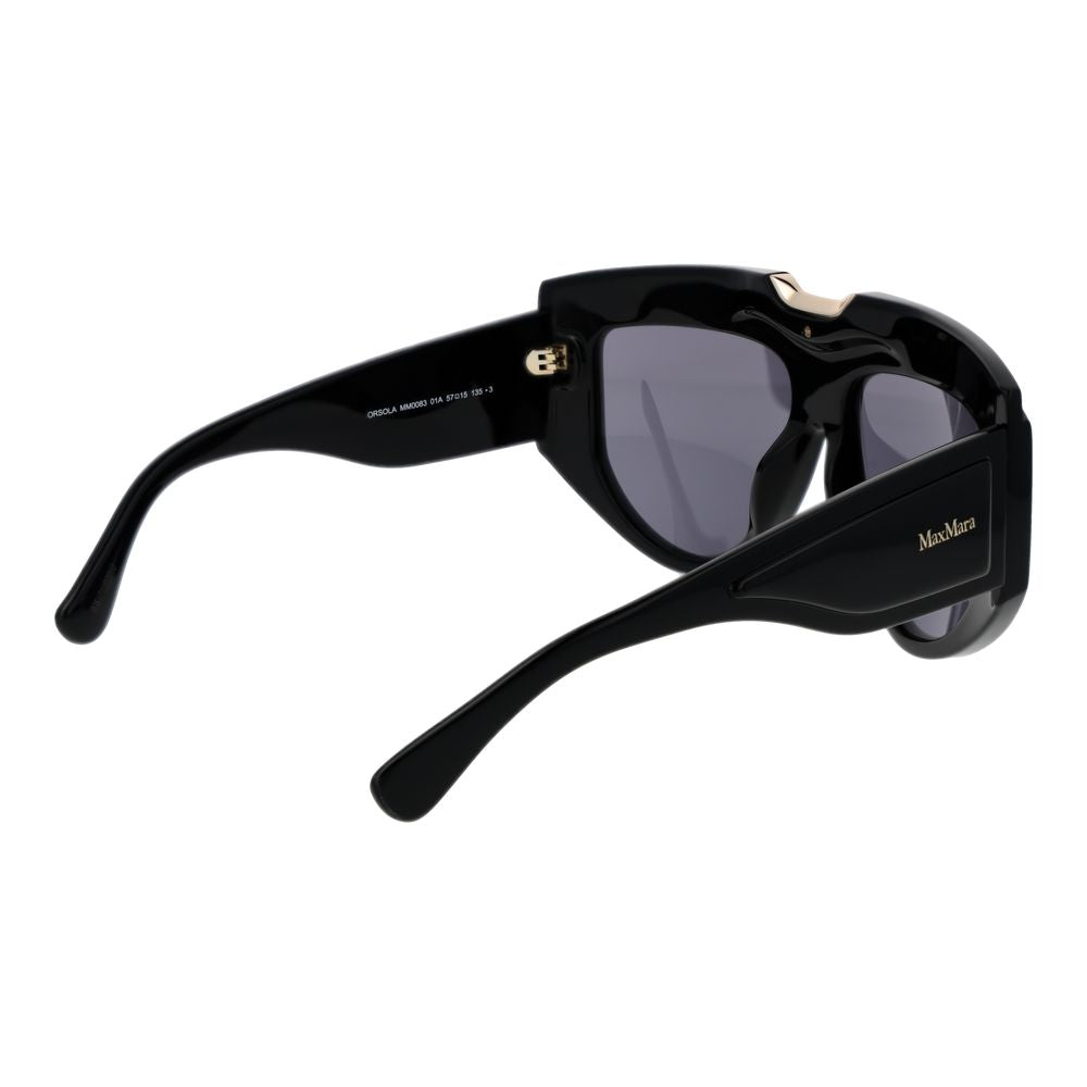 Max Mara Black Acetate Sunglasses | Regal Royce