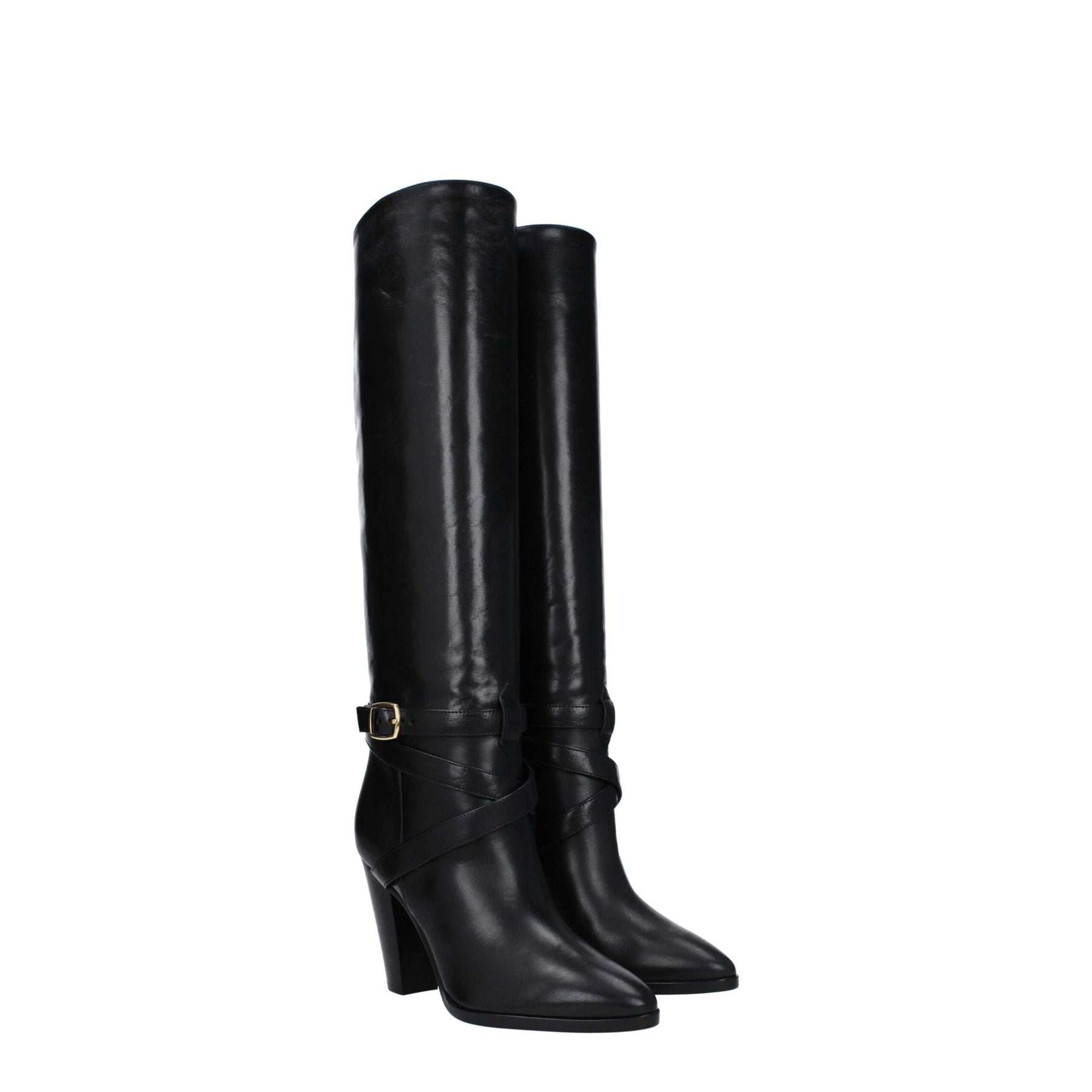 Celine Black Leather Boots | Regal Royce