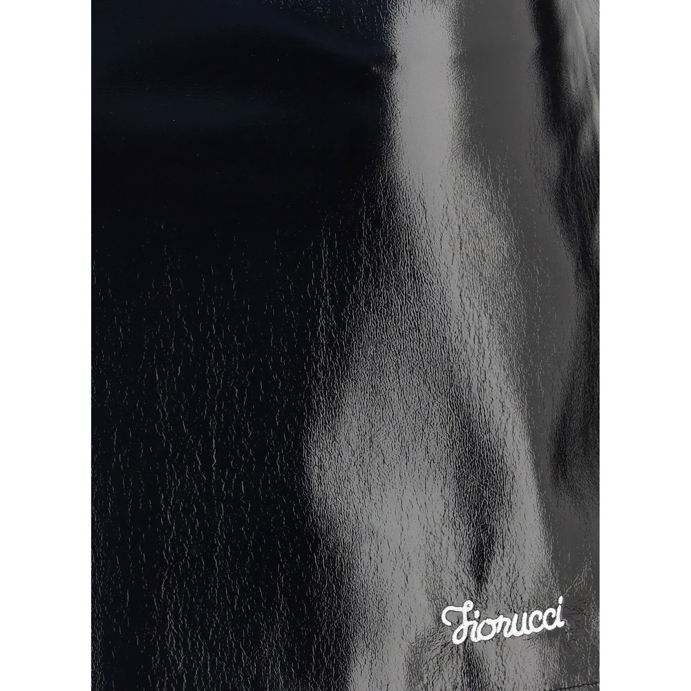 Fiorucci Black Cotton Mini Skirt | Regal Royce