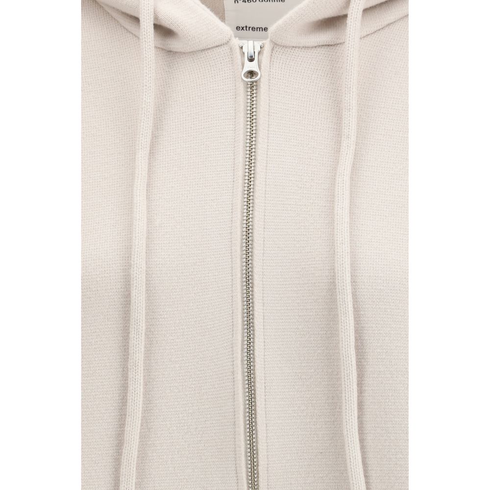 Extreme Cashmere White Cashmere Hoodie | Regal Royce