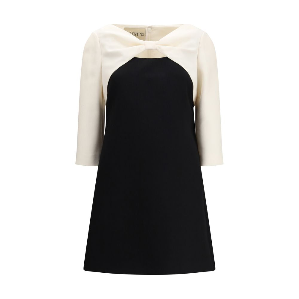 Valentino Black Fleece Wool Cocktail Dress | Regal Royce
