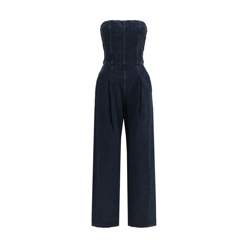 Agolde Blue Cotton Jumpsuit | Regal Royce