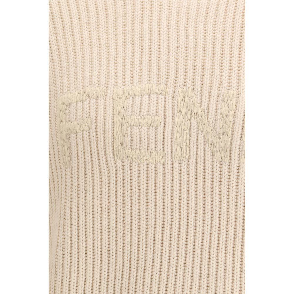 Fendi Beige Fleece Wool Sweatshirt | Regal Royce
