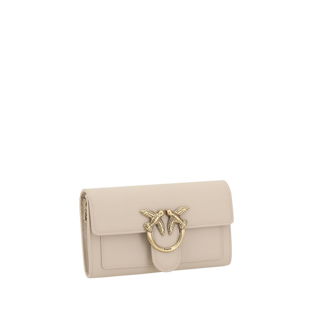 PINKO Beige Calf Leather Bos Taurus Shoulder Bag | Regal Royce