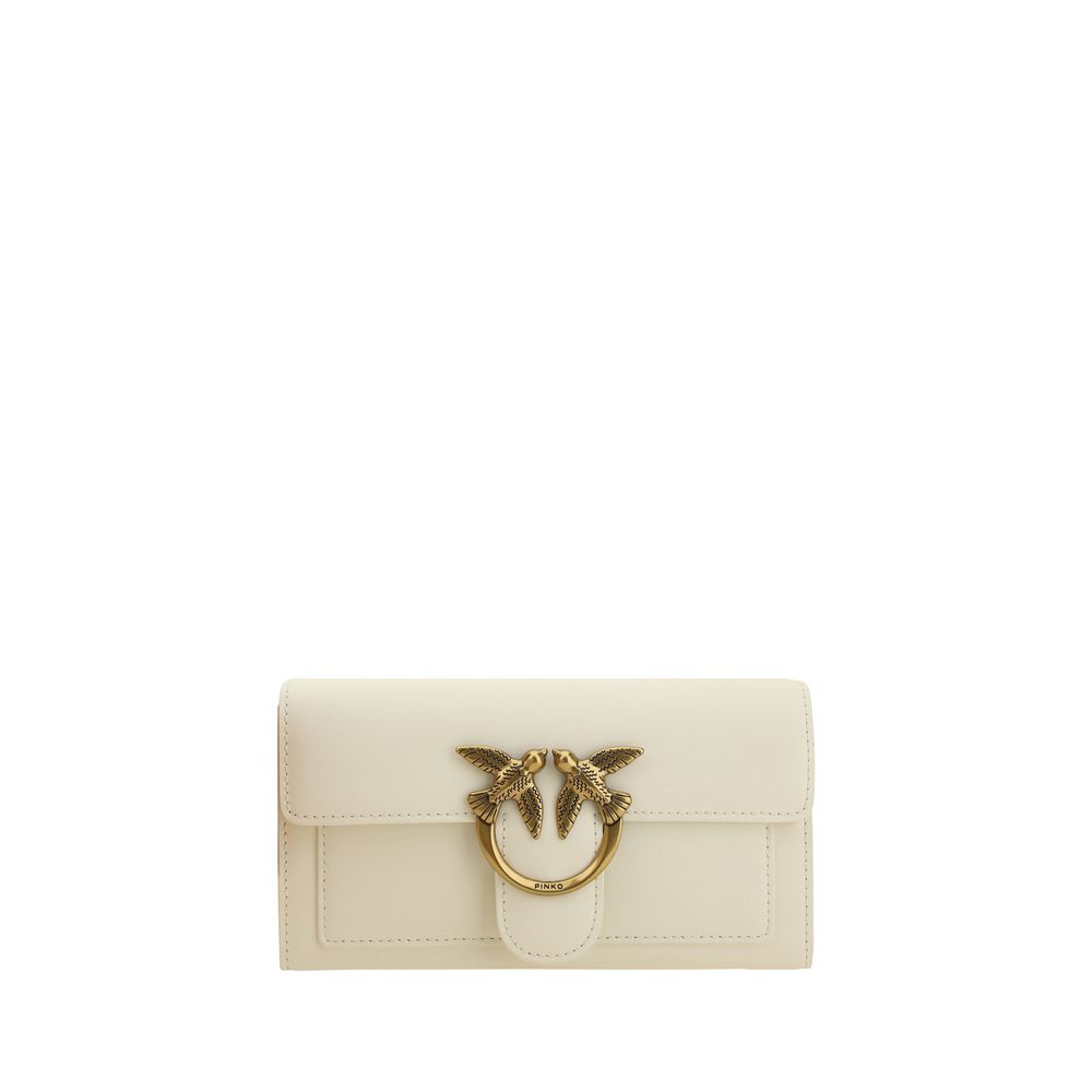 PINKO White Calf Leather Bos Taurus Shoulder Bag | Regal Royce
