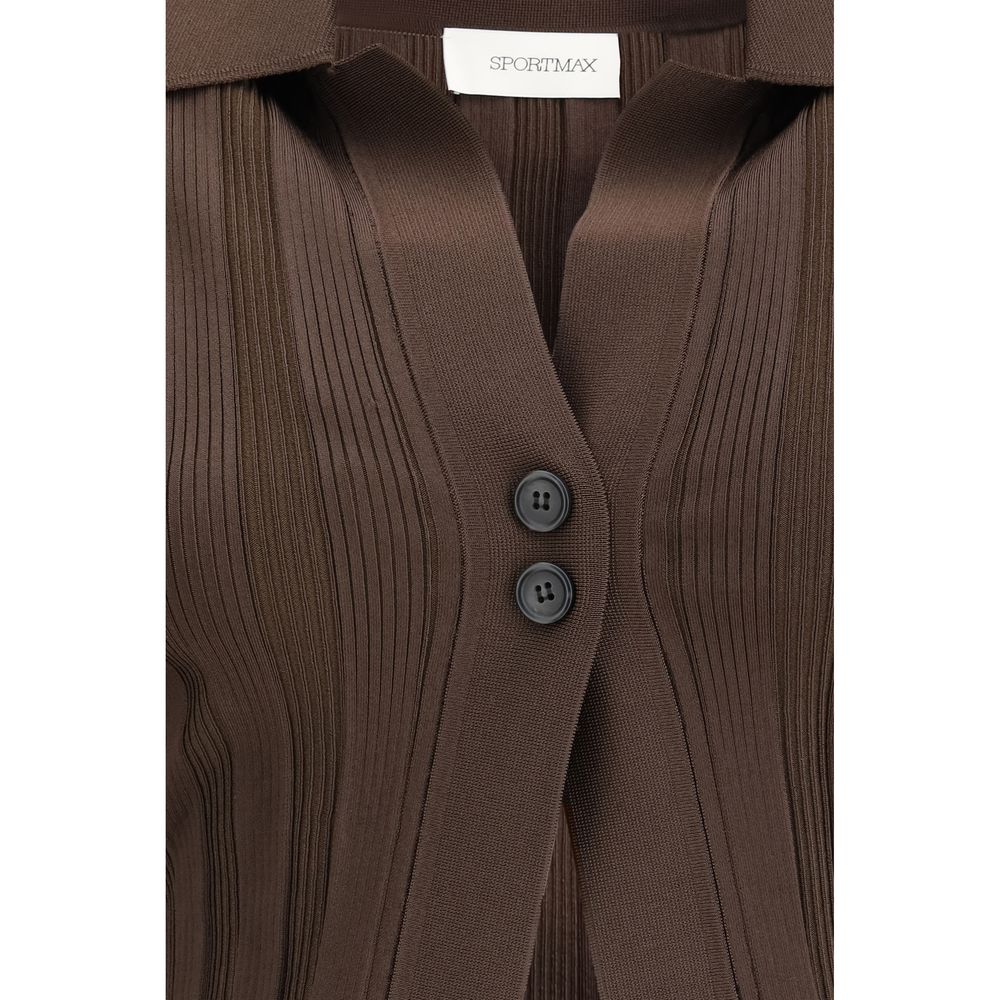 Max Mara Brown Viscose Cardigan | Regal Royce