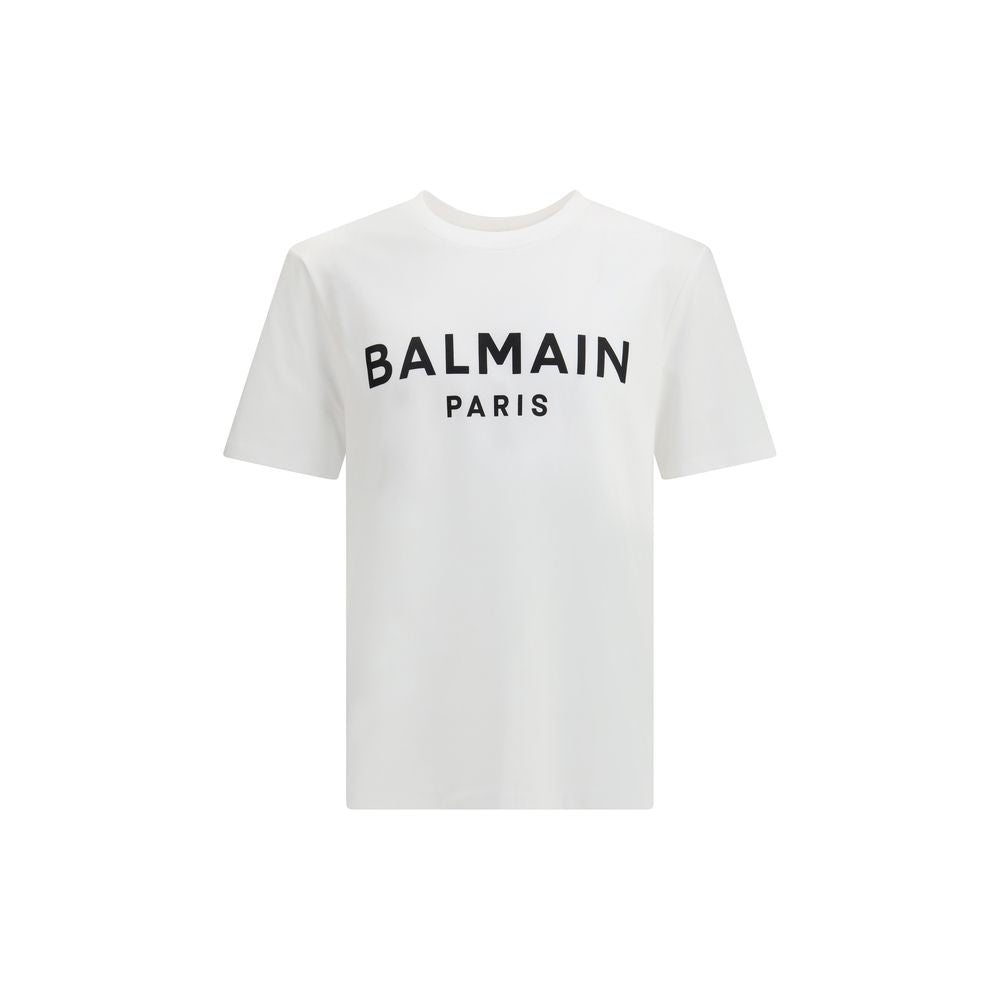 Balmain White Cotton T-Shirt | Regal Royce