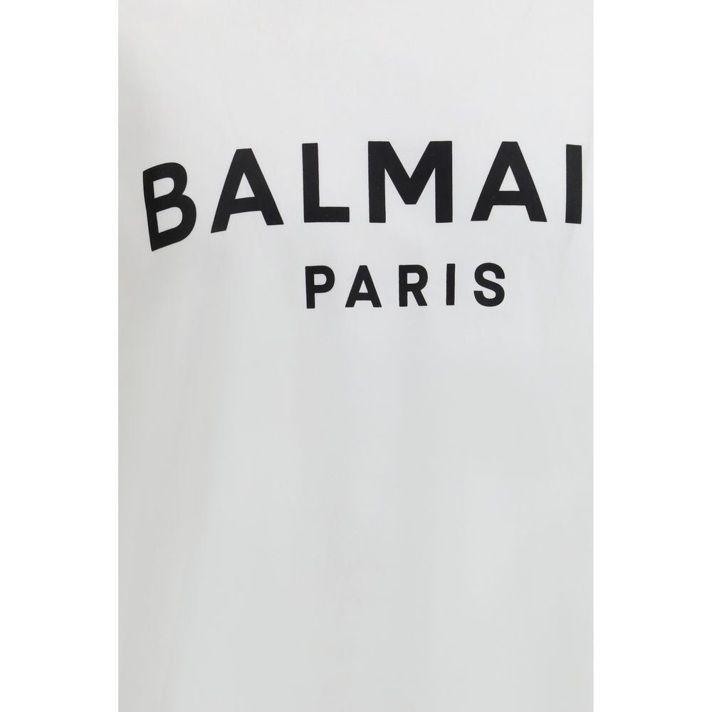Balmain White Cotton T-Shirt | Regal Royce