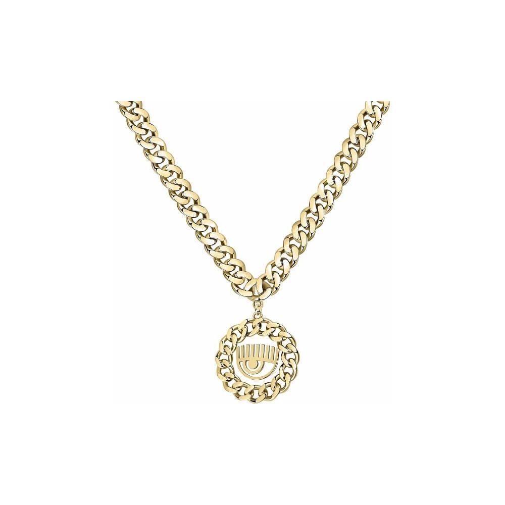 Chiara Ferragni Gold Stainless Steel Necklace | Regal Royce