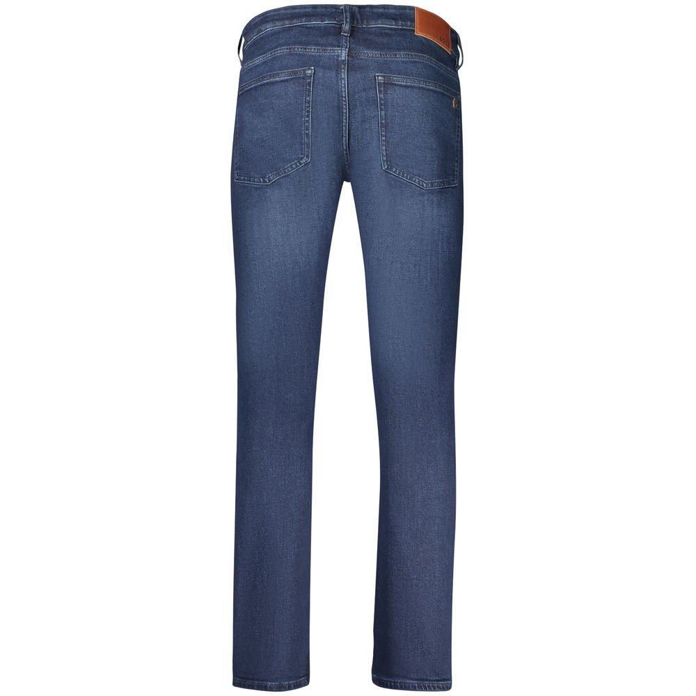 Hugo Boss Blue Cotton Men's Slim-Fit Jeans | Regal Royce