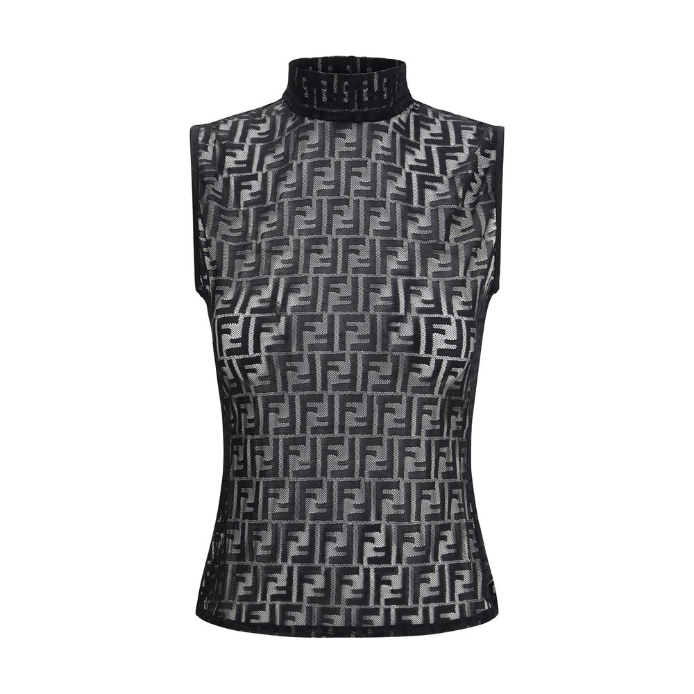 Fendi Black Polyamide Top | Regal Royce