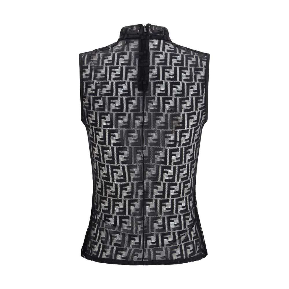Fendi Black Polyamide Top | Regal Royce