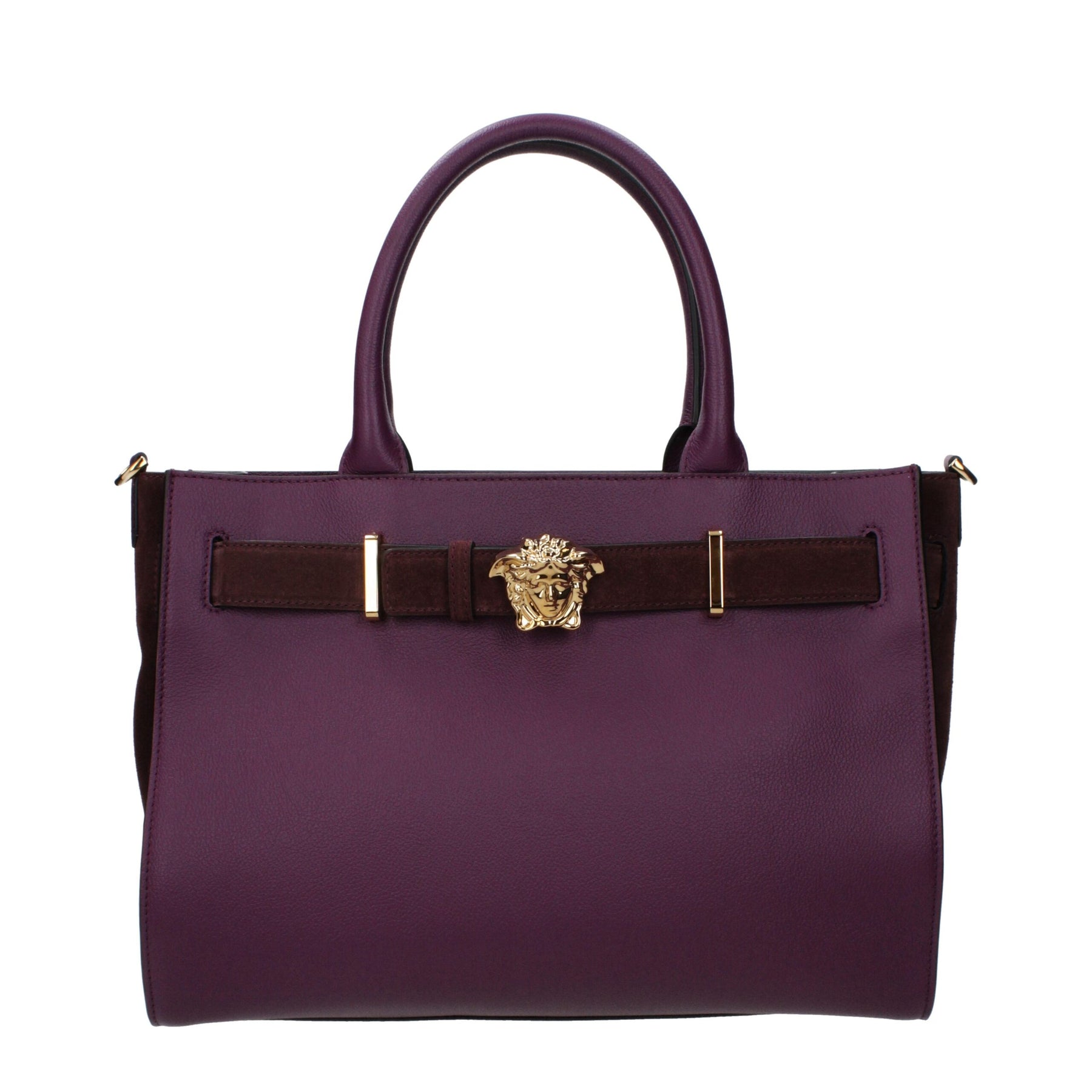 Versace Purple Leather Handbag | Regal Royce