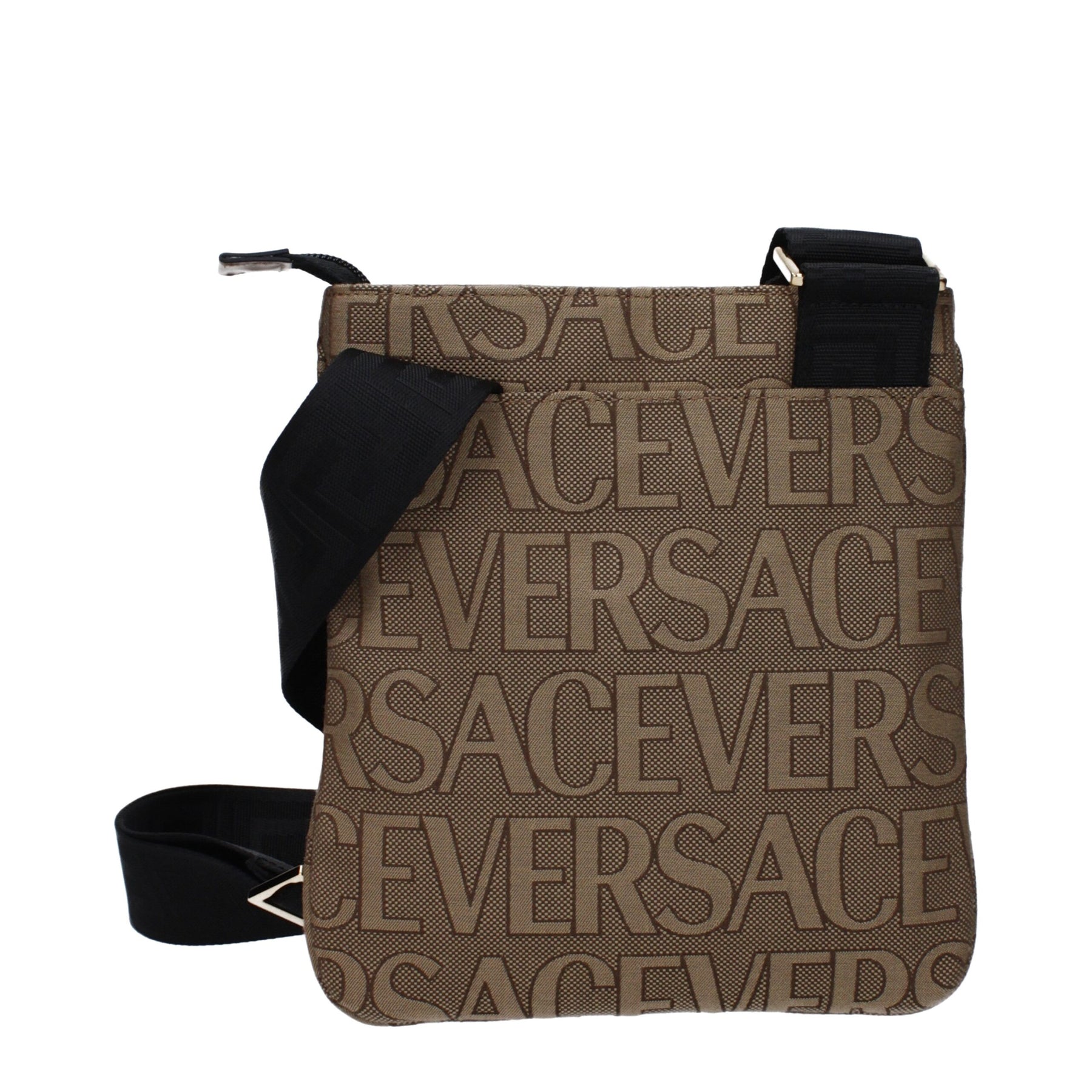 Versace Beige Fabric Crossbody Bag | Regal Royce