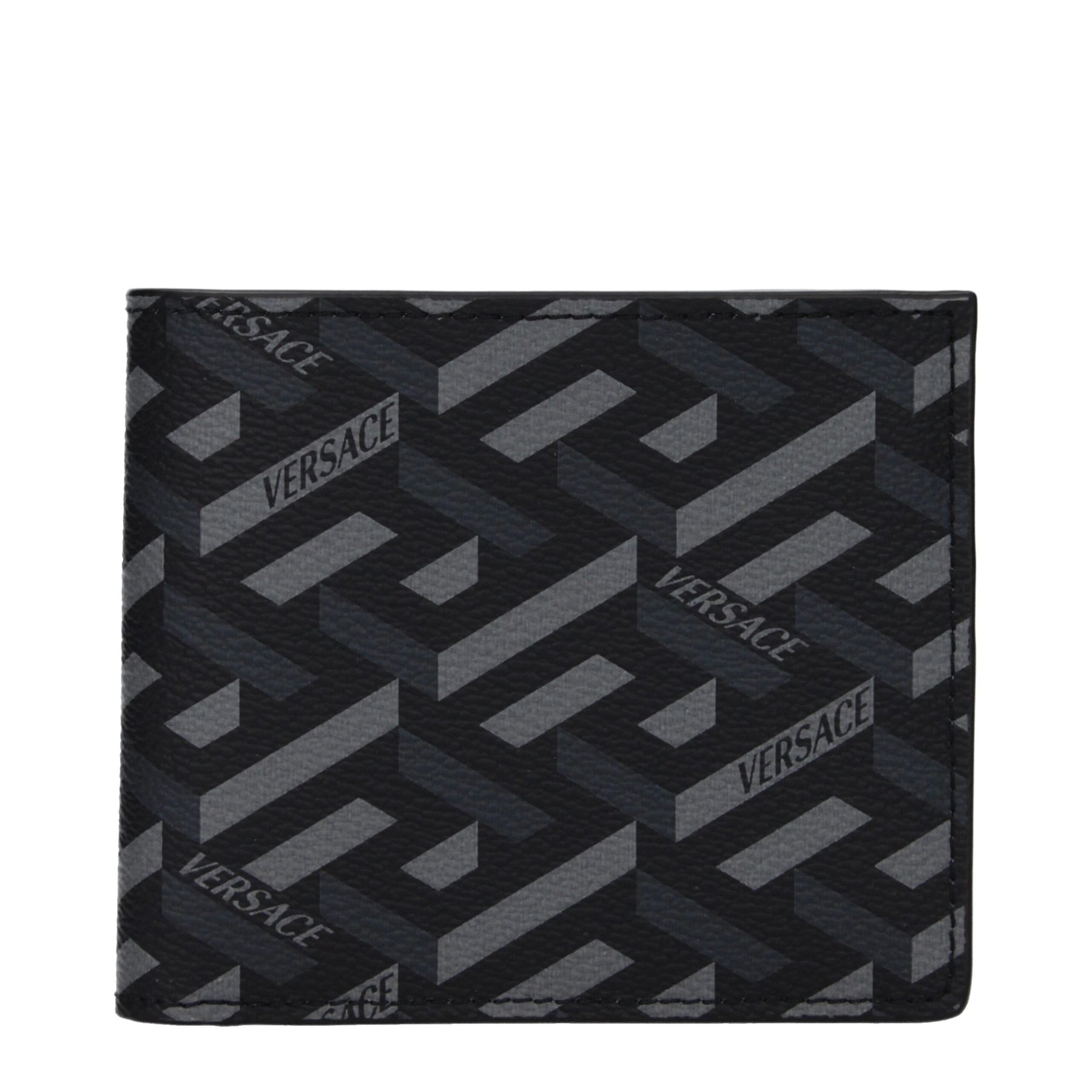 Versace Black Fabric Wallet | Regal Royce