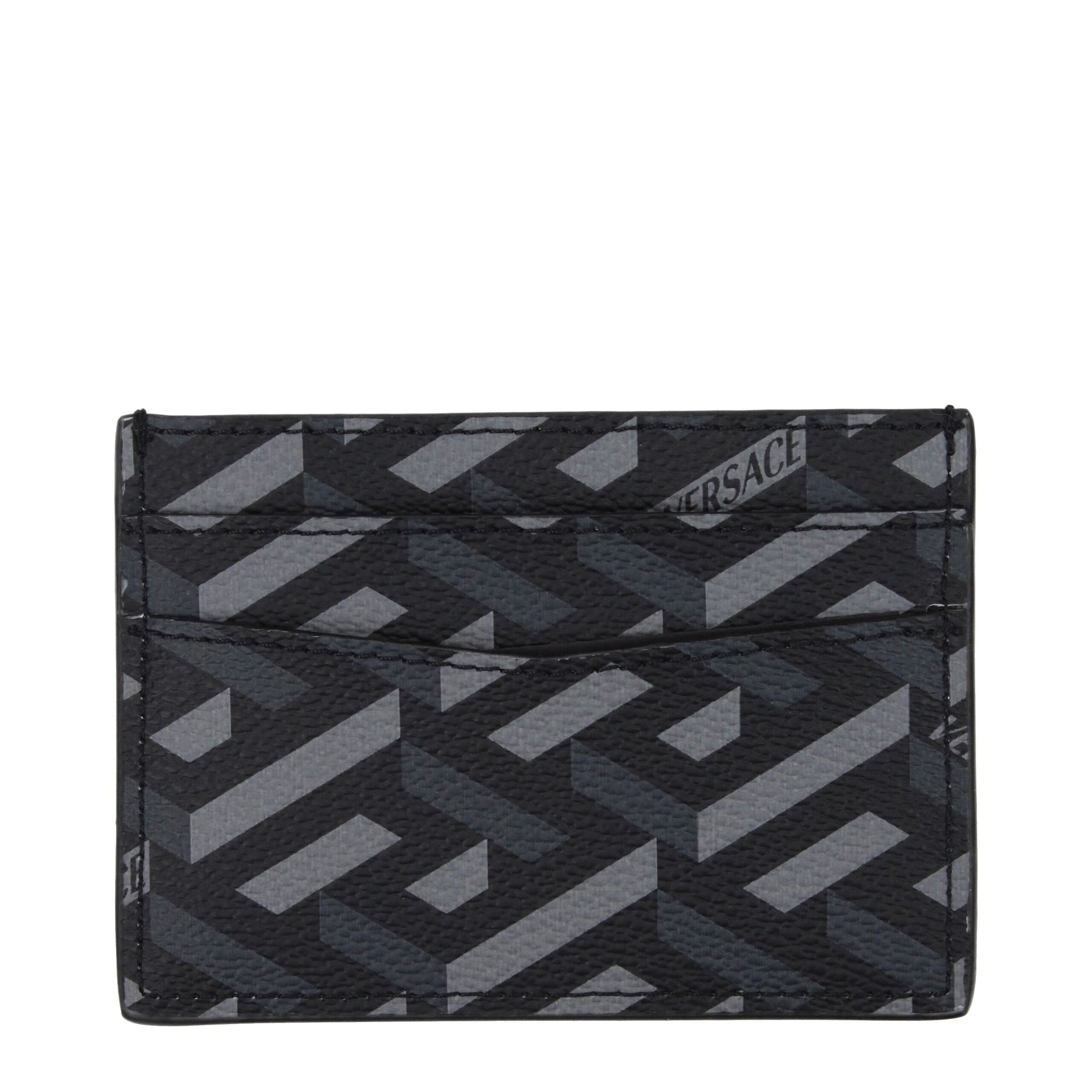 Versace Black Fabric Cardholder | Regal Royce