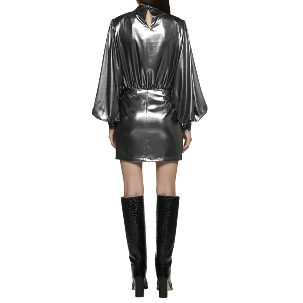 BLANCA VITA Silver Polyester Cocktail Dress | Regal Royce