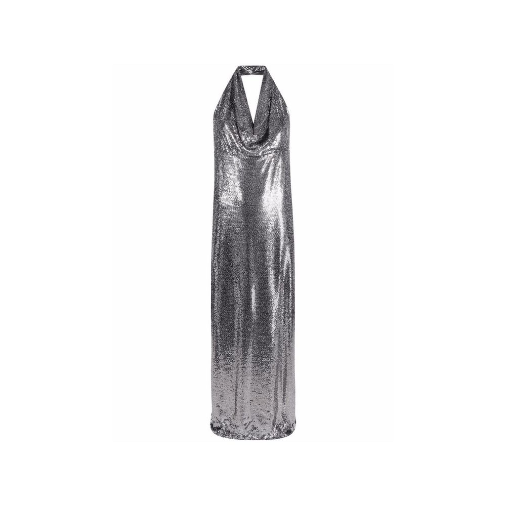 BLANCA VITA Silver Elastane Cocktail Dress | Regal Royce