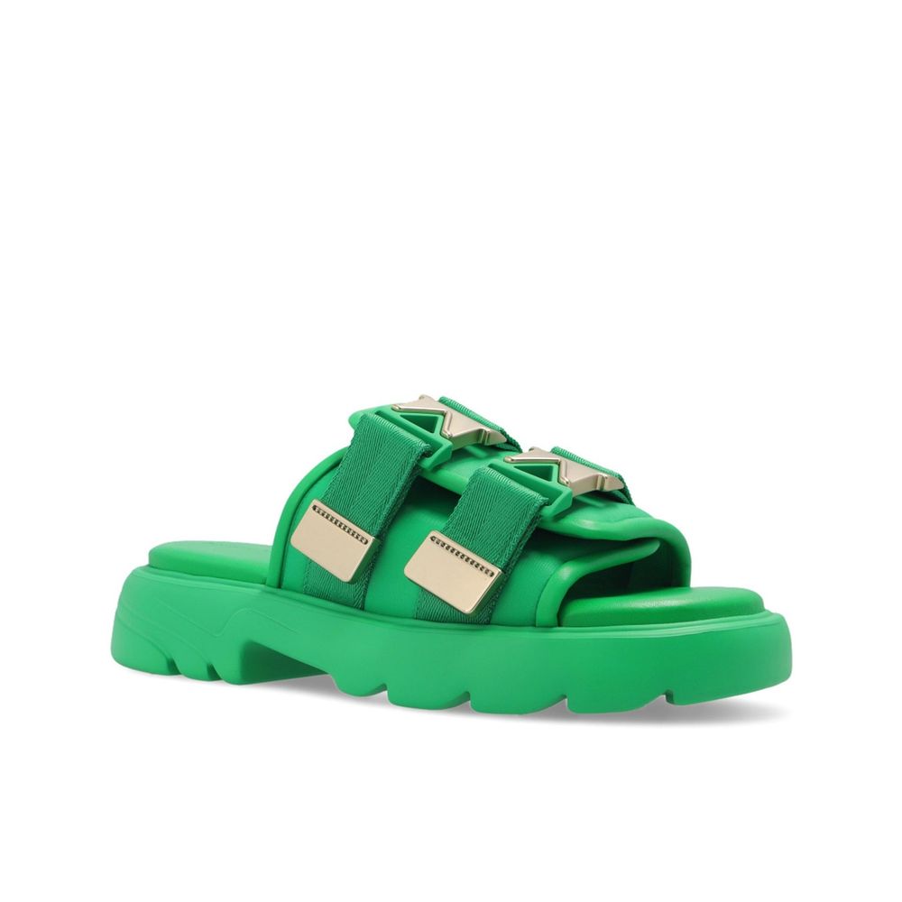 Bottega Veneta Bicolor Nylon Slides | Regal Royce