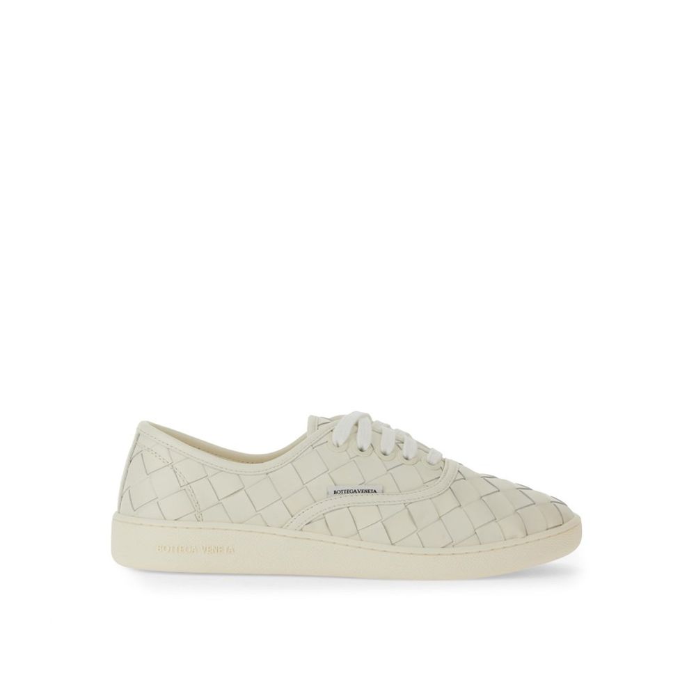 Bottega Veneta White Calfskin Low Top Sneakers | Regal Royce